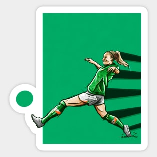 Louise Quinn - Ireland Womens National Team Football Artwork Sticker